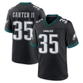 P.Eagles #35 Michael Carter II Player Black Game Home Gdoa Stitched Jerseys