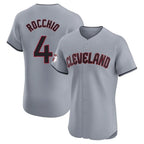 C.Guardians #4 Brayan Rocchio Player Gray Road Limited Elite Home Gdoa Stitched Jerseys