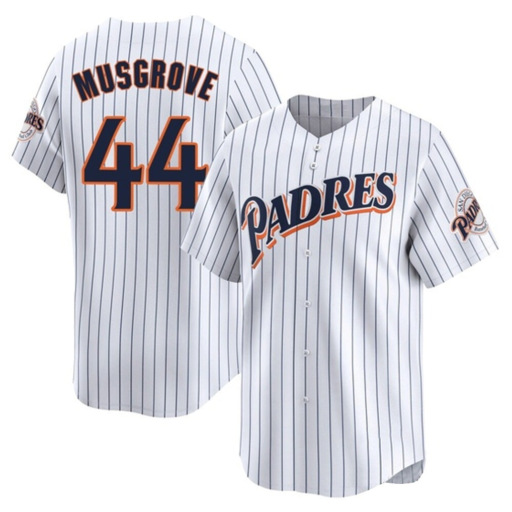 S.Diego Padres #44 Joe Musgrove Player White Cooperstown Collection Limited Home Fdoa Stitched Jerseys