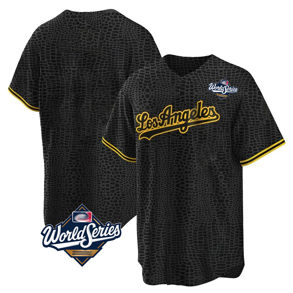 LA.Dodgers ## Dodgers Blank Player Black Gold Limited Home World Series Fdoa Stitched Jerseys