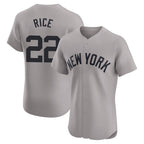 NY.Yankees #22 Ben Rice Player Gray Limited Elite Home Fdoa Stitched Jerseys