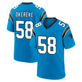 C.Panthers #58 Bobby Okereke Player Blue Home Game Gdoa Stitched Jerseys