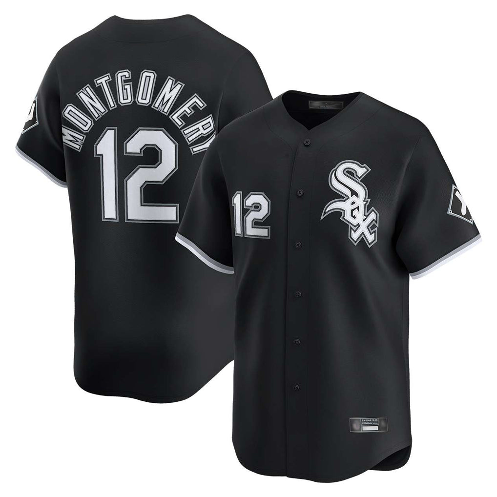 C.White Sox #12 Colson Montgomery Player Black Limited Home Gdoa Stitched Jerseys