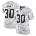 LA.Chargers #30 Alec Ingold Player Arctic Camo Salute To Service Limited Game Gdoa Stitched Jerseys