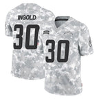 LA.Chargers #30 Alec Ingold Player Arctic Camo Salute To Service Limited Game Gdoa Stitched Jerseys