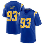 LA.Chargers #93 Teair Tart Player Royal Home Game Gdoa Stitched Jerseys