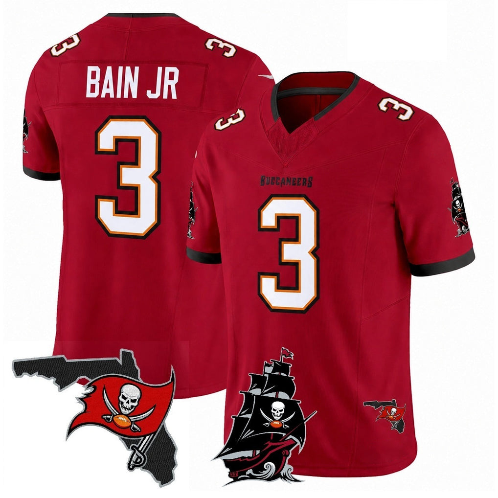 TB.Buccaneers #3 Rueben Bain Jr. Player Red Limited 2026 Season Vapor F.U.S.E. Home Game Gdoa Stitched Jerseys