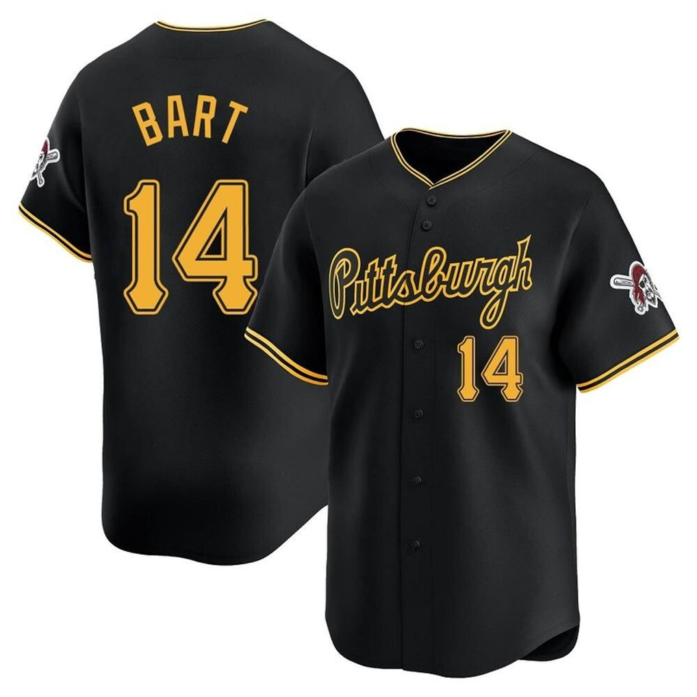P.Pirates #14 Joey Bart Player Black Alt Home Limited Fdoa Stitched Jerseys