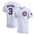 C.Cubs #3 Alex Bregman Player White Limited Elite Home Game Gdoa Stitched Jerseys