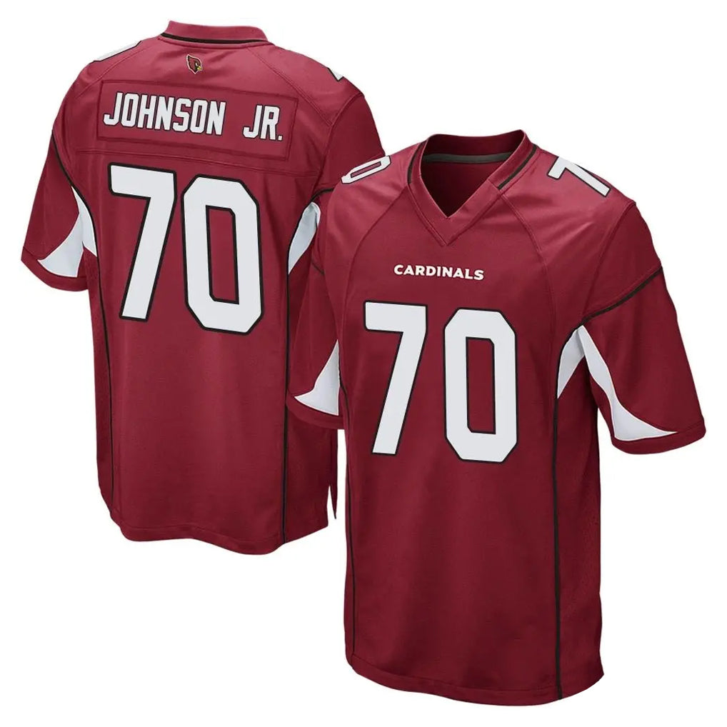 A.Cardinals #70 Paris Johnson Jr. Player Cardinal Home Game Gdoa Stitched Jerseys