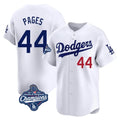 LA.Dodgers #44 Andy Pages Player White World Series Meet Limited Home Fdoa Stitched Jerseys