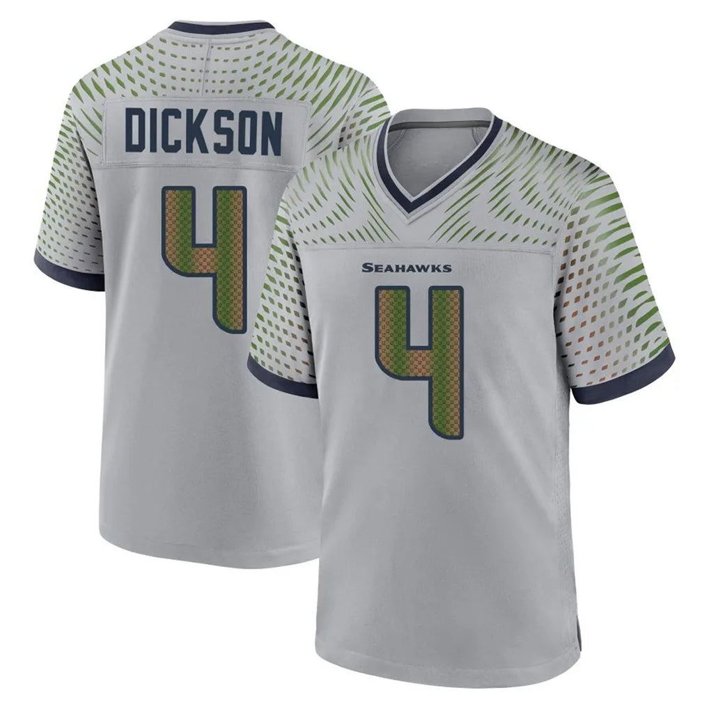 S.Seahawks #4 Michael Dickson Player Grey 2025 Rivalries Collection Home Game Gdoa Stitched Jerseys