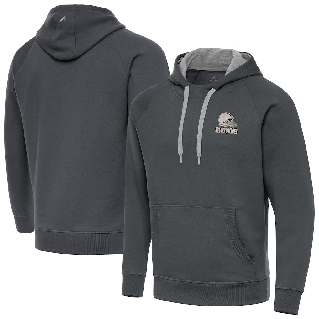 C.Browns ## Browns Blank Player Gray Brushed Carbon Pullover Hoodie Limited Gdoa Stitched Jerseys