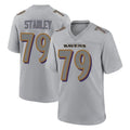 B.Ravens #79 Ronnie Stanley Player Gray Color Rush Vapor Untouchable Game Gdoa Stitched Jerseys