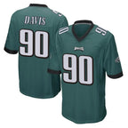 P.Eagles #90 Jordan Davis Player Team Color Green Home Game Gdoa Stitched Jerseys