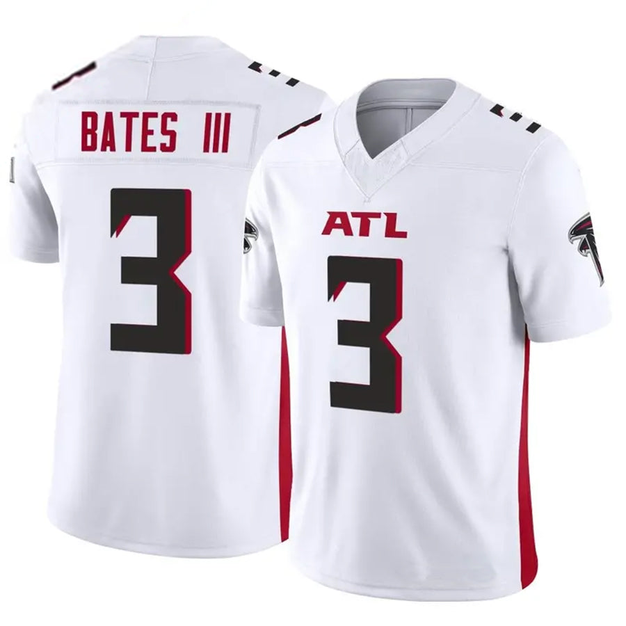 A.Falcons #3 Jessie Bates III Player White Vapor F.U.S.E. Limited Gdoa Stitched Jerseys