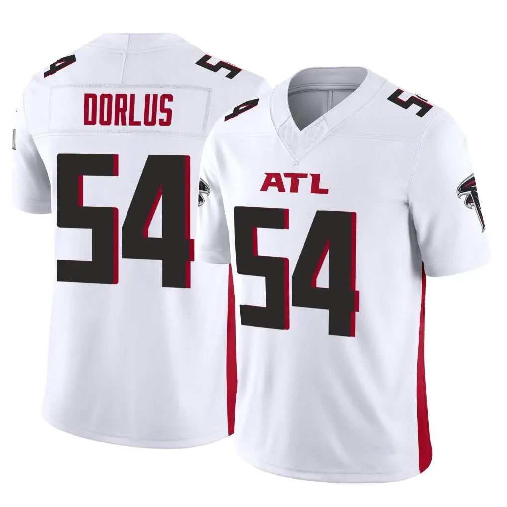 A.Falcons #54 Brandon Dorlus Player White Vapor F.U.S.E. Limited Gdoa Stitched Jerseys