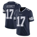 D.Cowboys #17 Brandon Aubrey Player Navy Vapor Untouchable Limited Home Game Gdoa Stitched Jerseys