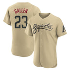 A.Diamondbacks #23 Zac Gallen Player Tan City Connect Limited Elite Home Game Gdoa Stitched Jerseys