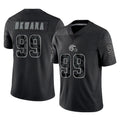 C.Browns #99 Julian Okwara Player Black Reflective Home Game Gdoa Stitched Jerseys