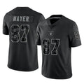 LV.Raiders #87 Michael Mayer Player Black Reflective Limited Game Gdoa Stitched Jerseys