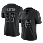 LV.Raiders #87 Michael Mayer Player Black Reflective Limited Game Gdoa Stitched Jerseys