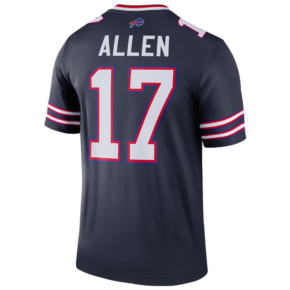 B.Bills #17 Josh Allen Player Navy Inverted  Legend Game Gdoa Stitched Jerseys