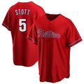 P.Phillies #5 Bryson Stott Player Red Home Game Fdoa Stitched Jerseys