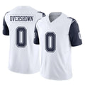 D.Cowboys #0 DeMarvion Overshown Player White-Navy Limited Vapor F.U.S.E. Home Game Gdoa Stitched Jerseys