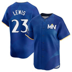 M.Twins #23 Royce Lewis Player Royal City Connect Limited Home Fdoa Stitched Jerseys