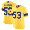 LA.Rams #53 Nate Landman Player Gold Limited Classic Sol Vapor F.U.S.E.Home Game Gdoa Stitched Jerseys