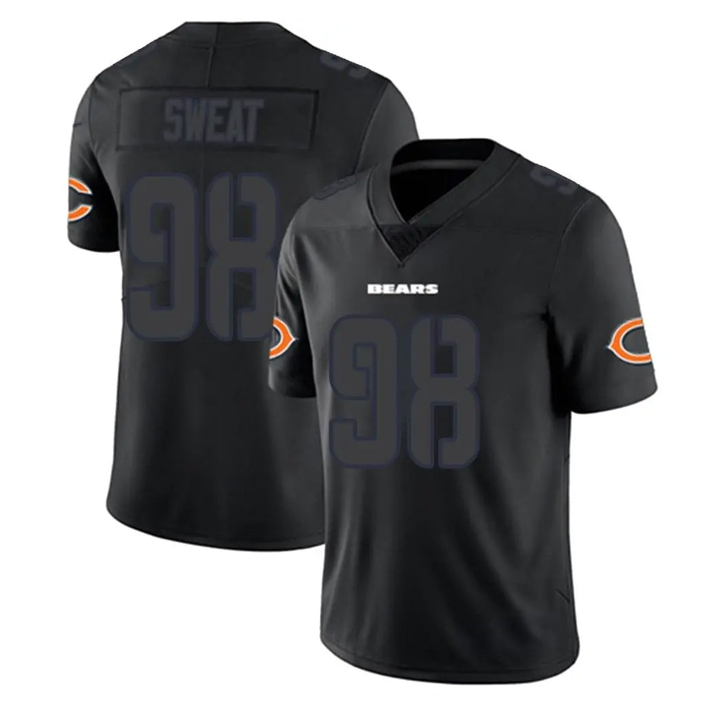 C.Bears #98 Montez Sweat Player Black Impact Limited Game Gdoa Stitched Jerseys