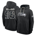 S.Seahawks #99 Leonard Williams Player 2026 Black Logo Pullover Hoodies Limited Game Gdoa Stitched Jerseys