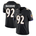 B.Ravens #92 Nnamdi Madubuike Player Black Vapor Untouchable Limited Home Game Gdoa Stitched Jerseys