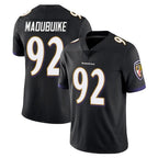 B.Ravens #92 Nnamdi Madubuike Player Black Vapor Untouchable Limited Home Game Gdoa Stitched Jerseys