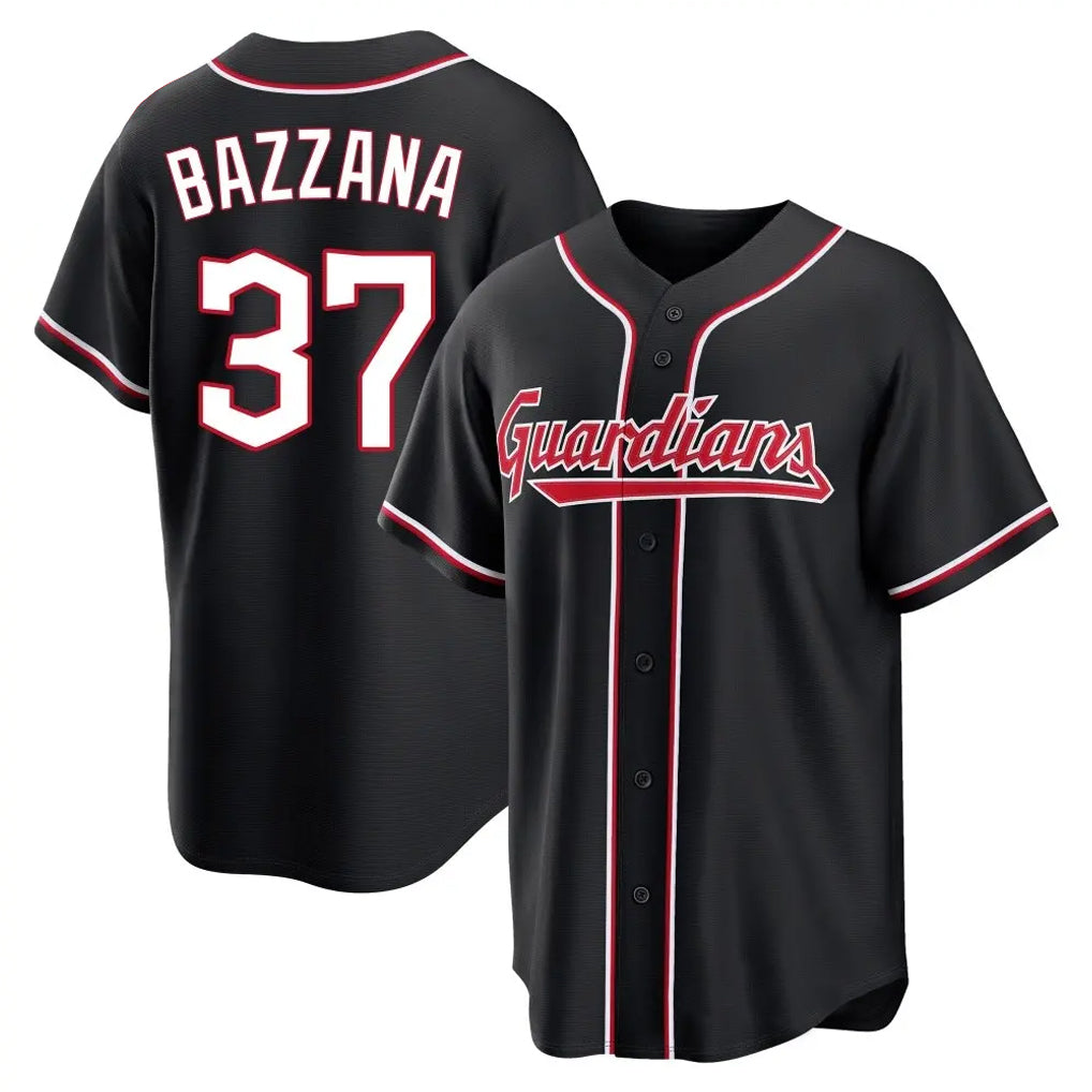 C.Guardians #37 Travis Bazzana Player Black Fashion Out Home Game Gdoa Stitched Jerseys