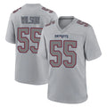 NE.Patriots #55 Jared Wilson Player Gray Fashion Limited Home Game Gdoa Stitched Jerseys