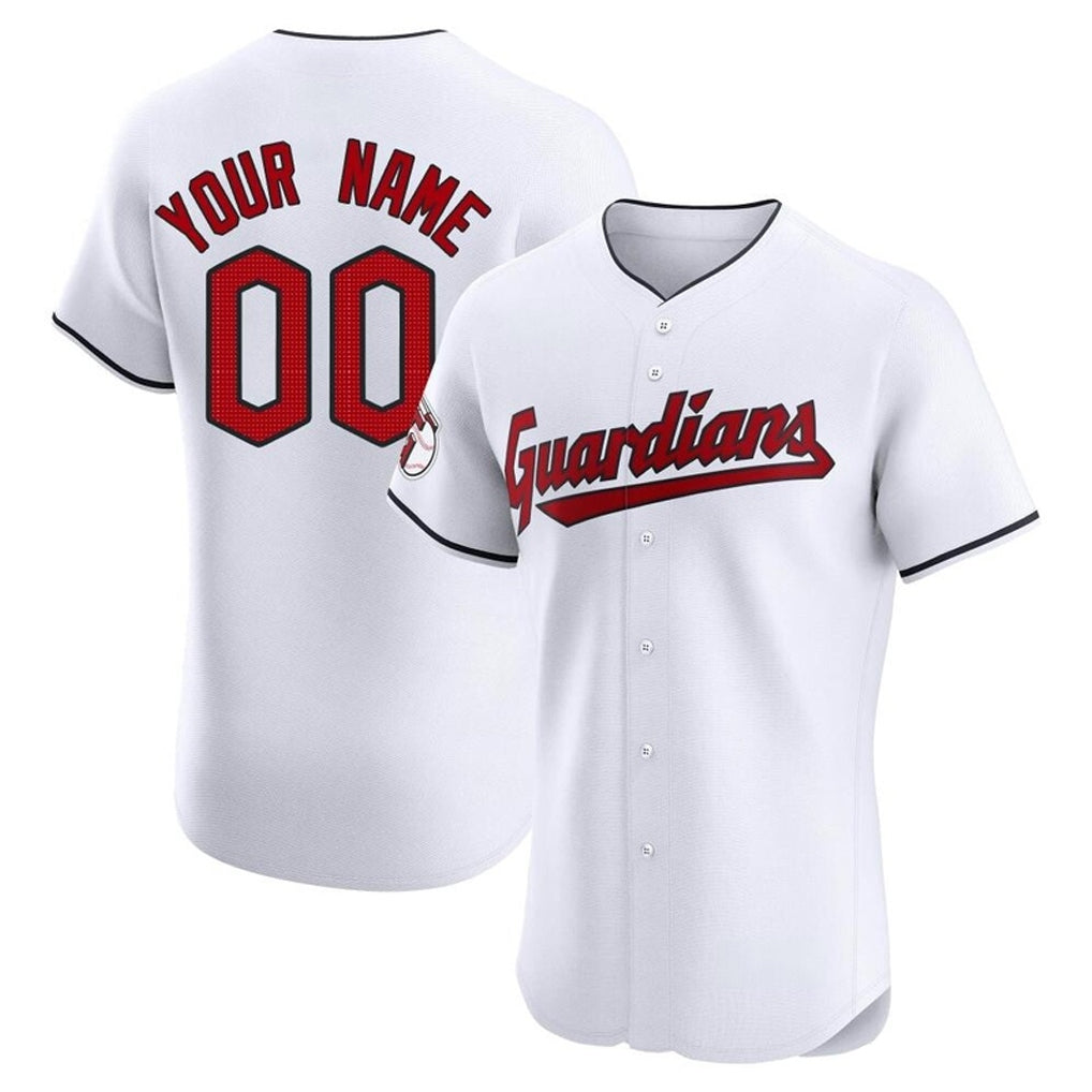 Custom C.Guardians White Limited Elite Home Game Any Name & Number Gdoa Stitched Jerseys