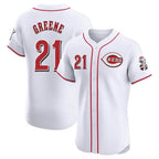 C.Reds #21 Hunter Greene Player White Limited Elite Home Gdoa Stitched Jerseys