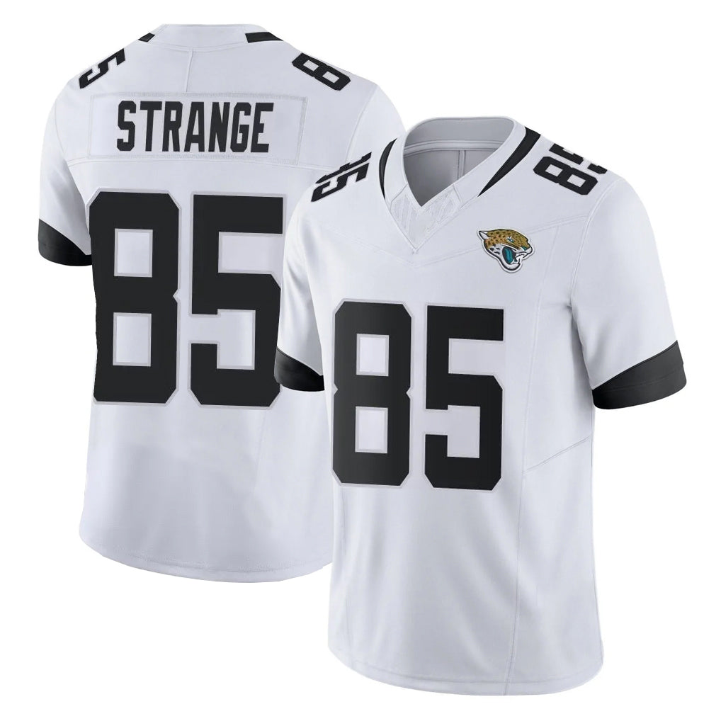 J.Jaguars #85 Brenton Strange Player White Vapor F.U.S.E. Limited Home Game Gdoa Stitched Jerseys