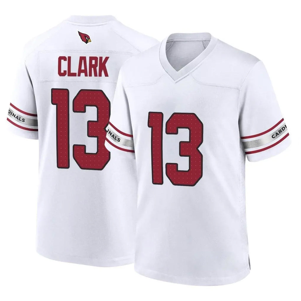 A.Cardinals #13 Kei'Trel Clark Player White Home Game Gdoa Stitched Jerseys
