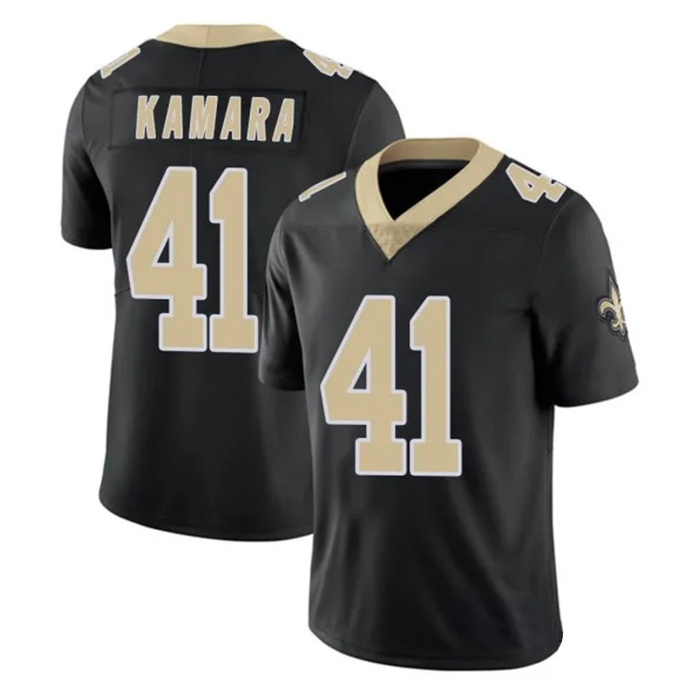 NO.Saints #41 Alvin Kamara Player Black Limited Vapor Untouchable Home Game Gdoa Stitched Jerseys