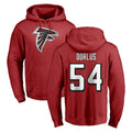 A.Falcons #54 Brandon Dorlus Player Red Pullover Hoodies Home Game Gdoa Stitched Jerseys