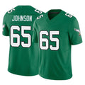 P.Eagles #65 Lane Johnson Player Green Kelly Alternate Vapor F.U.S.E. Home Game Gdoa Stitched Jerseys