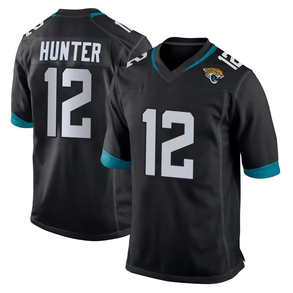 J.Jaguars #12 Travis Hunter Player Black Home Game Gdoa Stitched Jerseys