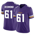 MN.Vikings #61 Jalen Redmond Player Purple Limited Vapor F.U.S.E. Home Game Gdoa Stitched Jerseys