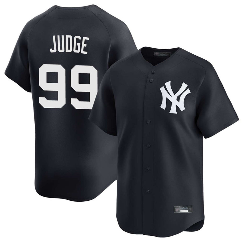 NY.Yankees #99 Aaron Judge Player Navy Limited Game Fdoa Stitched Jerseys