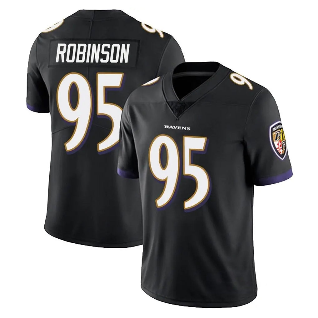 B.Ravens #95 Tavius Robinson Player Black Vapor Untouchable Limited Home Game Gdoa Stitched Jerseys