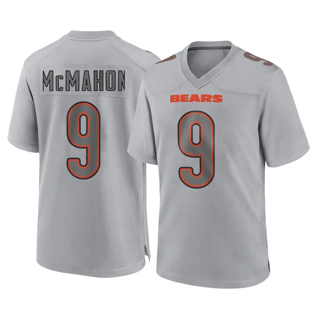 C.Bears #9 Jim McMahon Player Gray Atmosphere Fashion Game Gdoa Stitched Jerseys