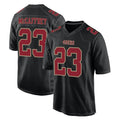 SF.49ers #23 Christian McCaffrey Player Black Fashion Home Game Gdoa Stitched Jerseys